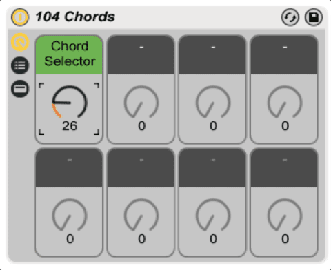 104 Chords – Complex Chord Progressions with One Knob