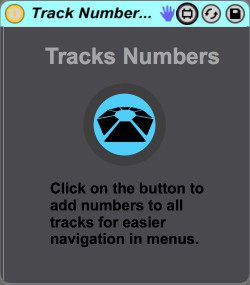 Track Numbers – Free Max for Live Device from Beat Lab