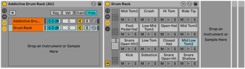 Addictive Drums Clip Labeling - Side Brain