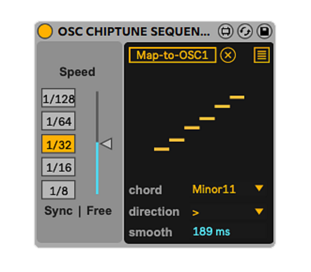 Chiptune OSC device preview